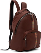 Paul Smith Burgundy Signature Stripe Backpack