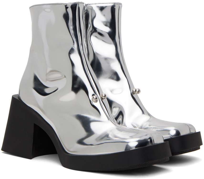 Justine Clenquet Silver Raya Boots