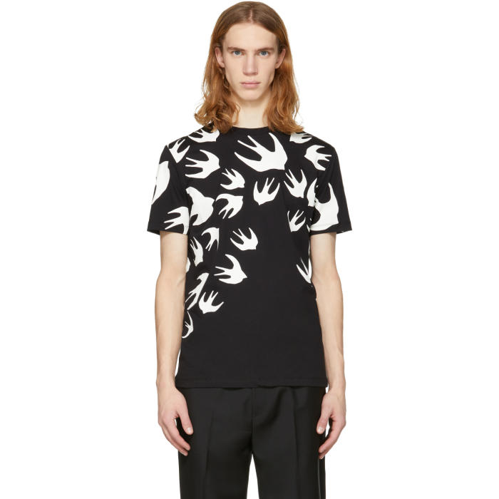 Photo: McQ Alexander McQueen Black Swallow Signature T-Shirt