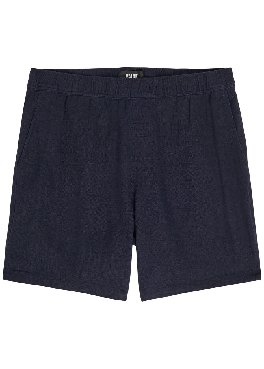 Paige Elijah Woven Shorts Navy