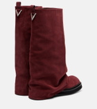 The Attico Robin suede knee-high boots