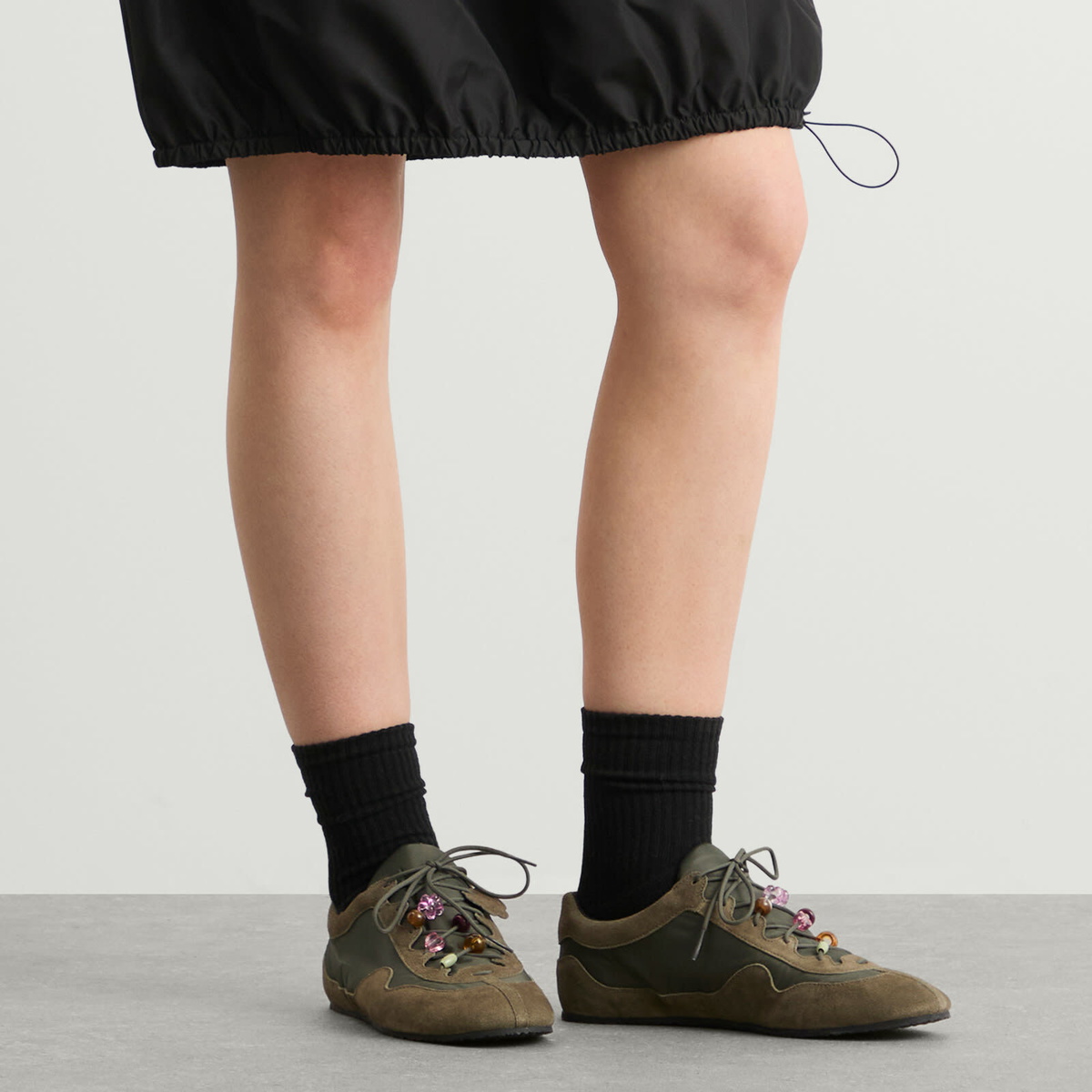 Cecilie Bahnsen Women's Blaise Sneakers in Olive