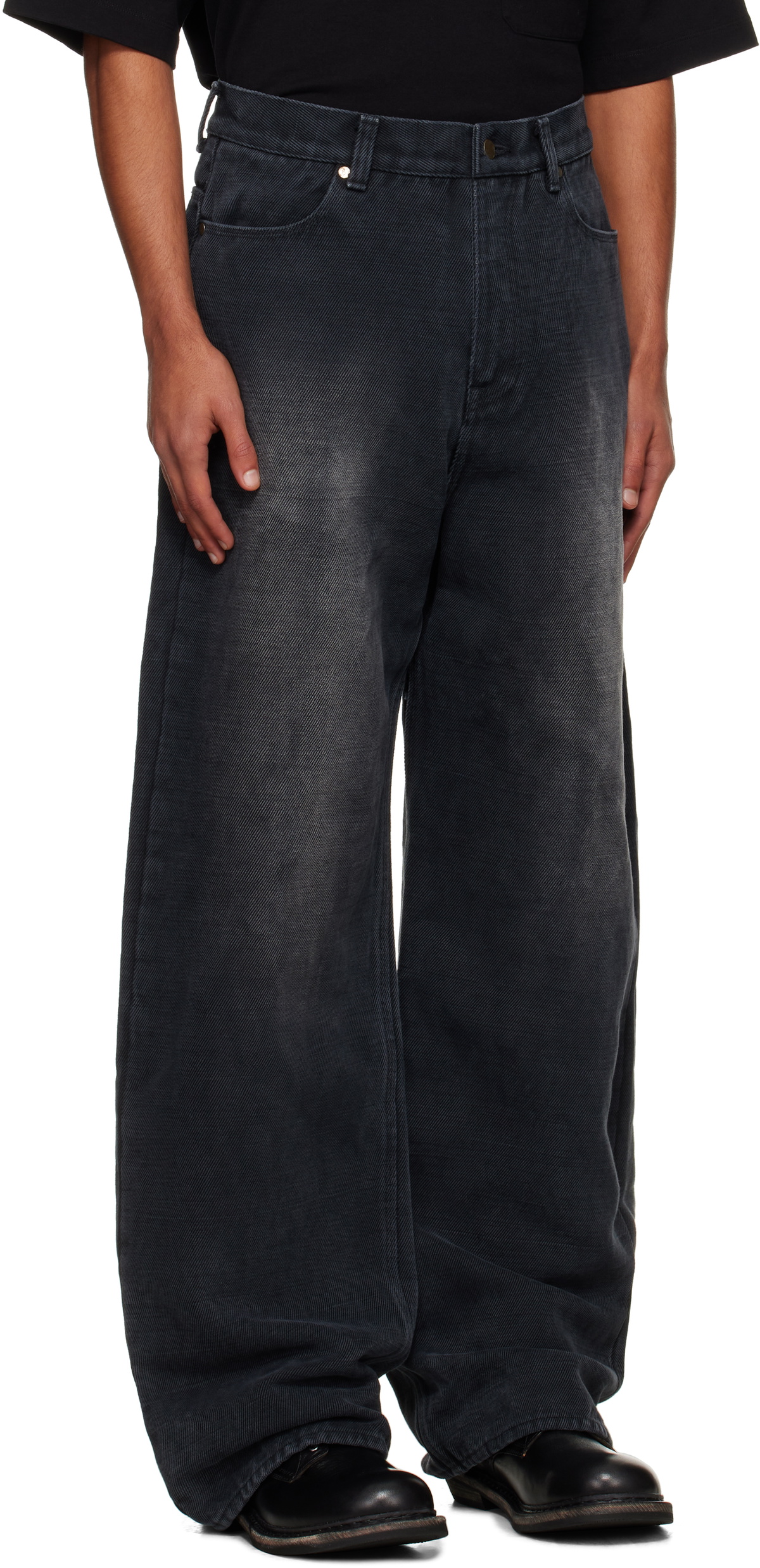 OUAT Gray Selvedge Baggie Jeans