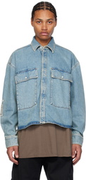 B1ARCHIVE Blue Flap Pocket Denim Shirt