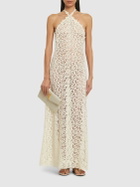 ERMANNO SCERVINO Cotton Blend Lace Long Dress