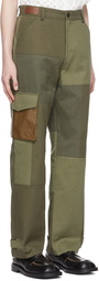 Andersson Bell Green Cotton Cargo Pants