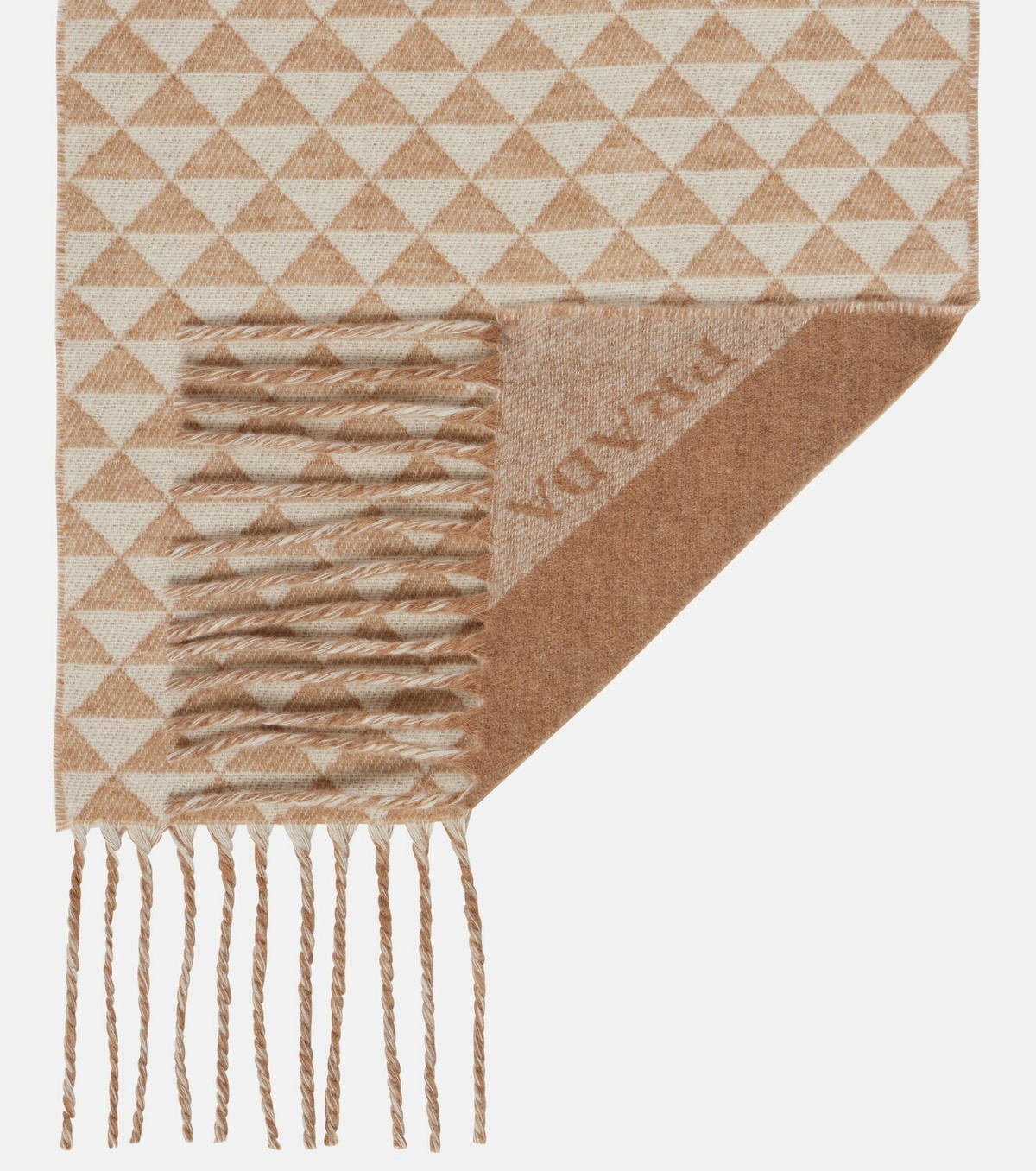 Prada Symbole wool and cashmere scarf