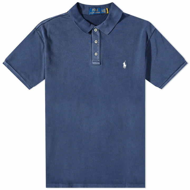 Photo: Polo Ralph Lauren Men's Spa Terry Polo Shirt in Newport Navy