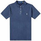 Polo Ralph Lauren Men's Spa Terry Polo Shirt in Newport Navy