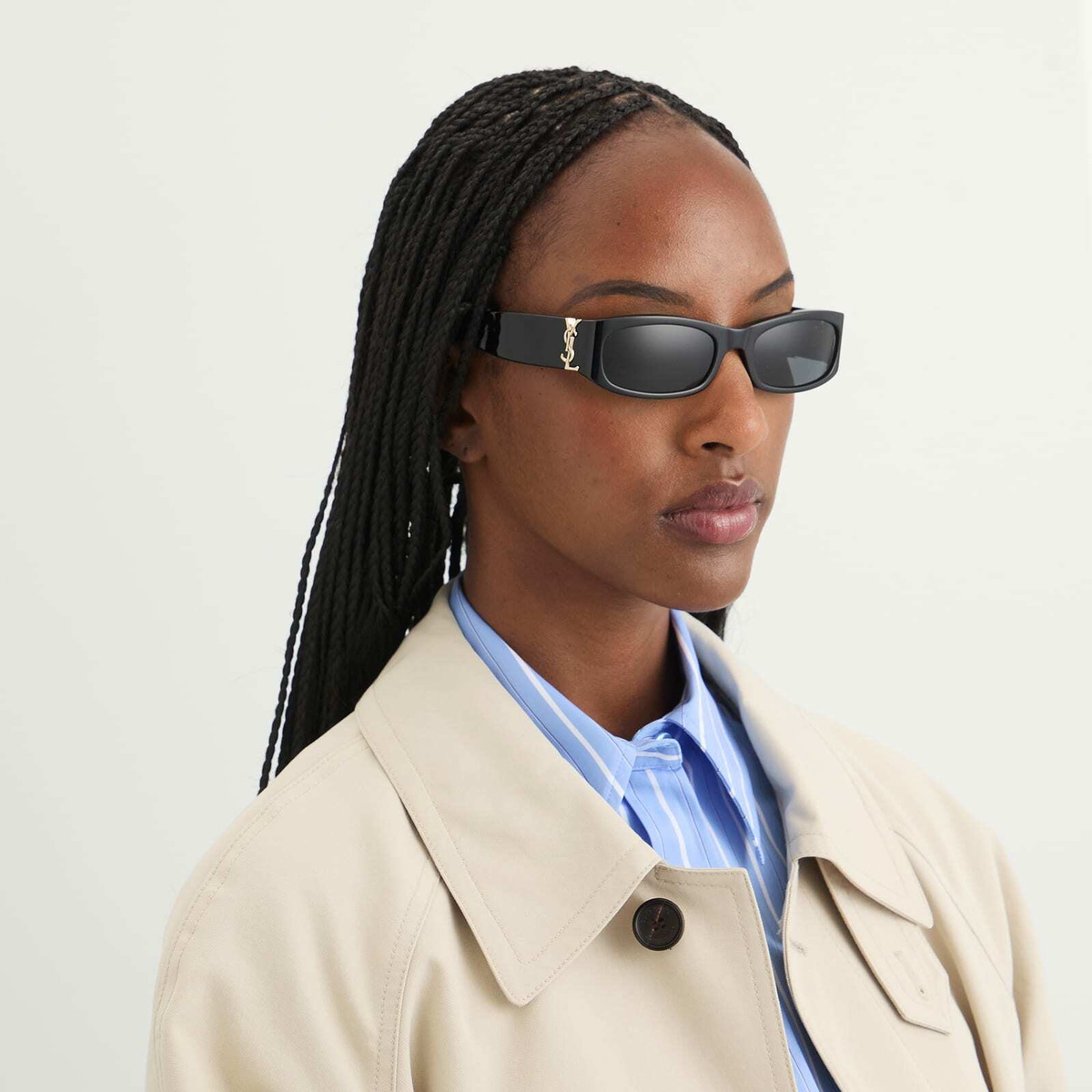Saint Laurent Sunglasses Saint Laurent SL M152 Sunglasses in Black 