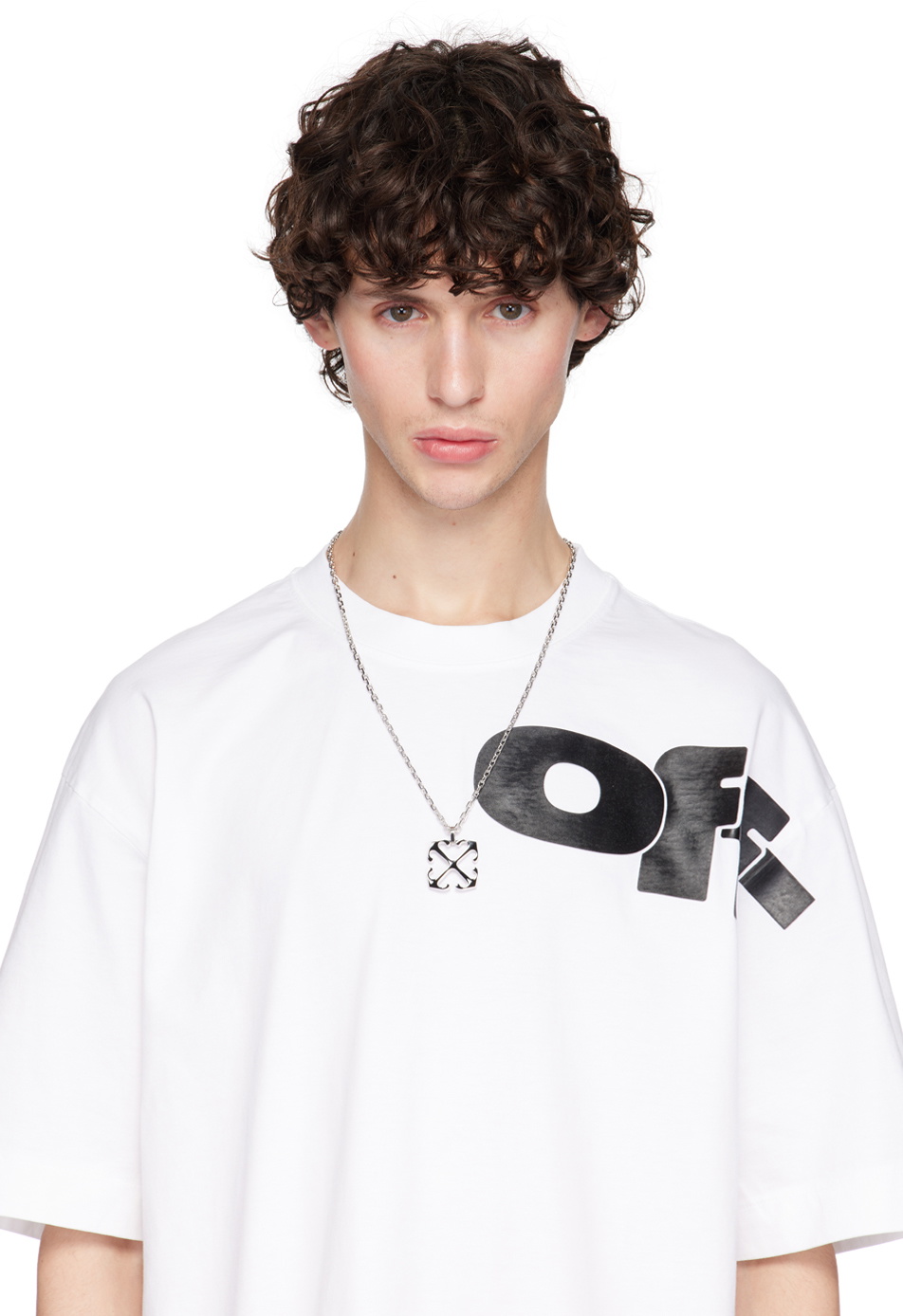 OFF-WHITE Arrows Blackened Necklace 新品 Off-White - Arrows Blackened Necklace - Black Off-White