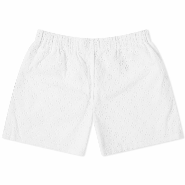 Photo: Kenzo Paris Women's Kenzo Broderie Anglaise Shorts in Off-White