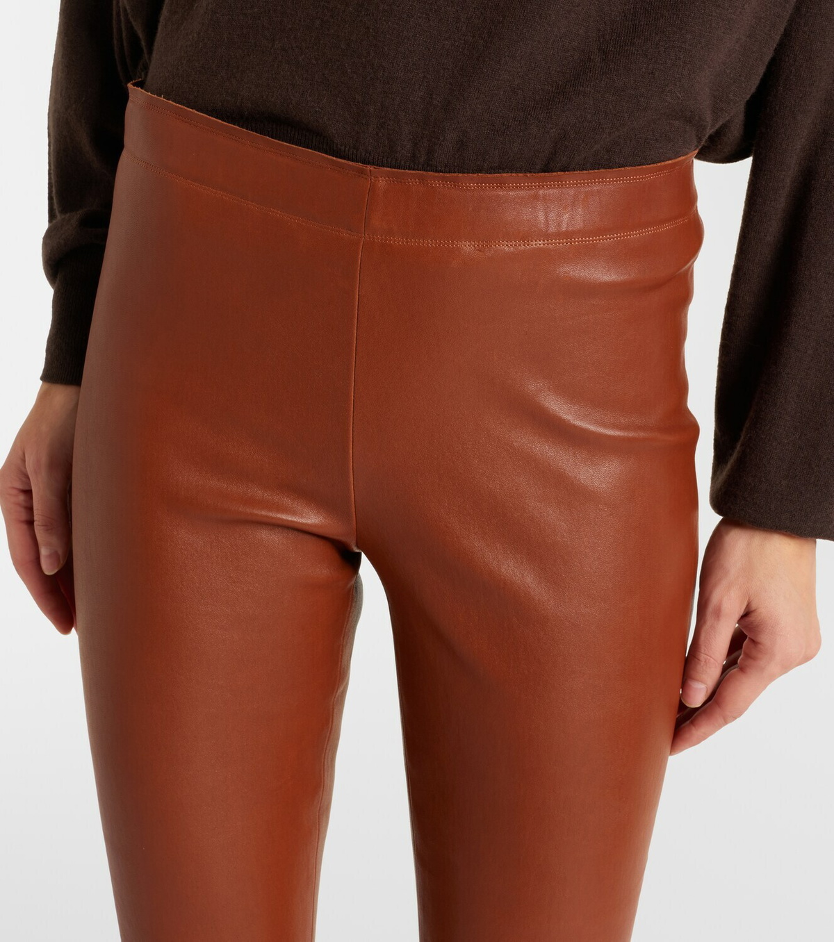Stouls Carolyn leather slim pants