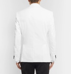 Hugo Boss - White Helward Slim-Fit Satin-Trimmed Cotton-Velvet Tuxedo Jacket - Men - White