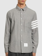 THOM BROWNE Straight Fit Chambray Shirt