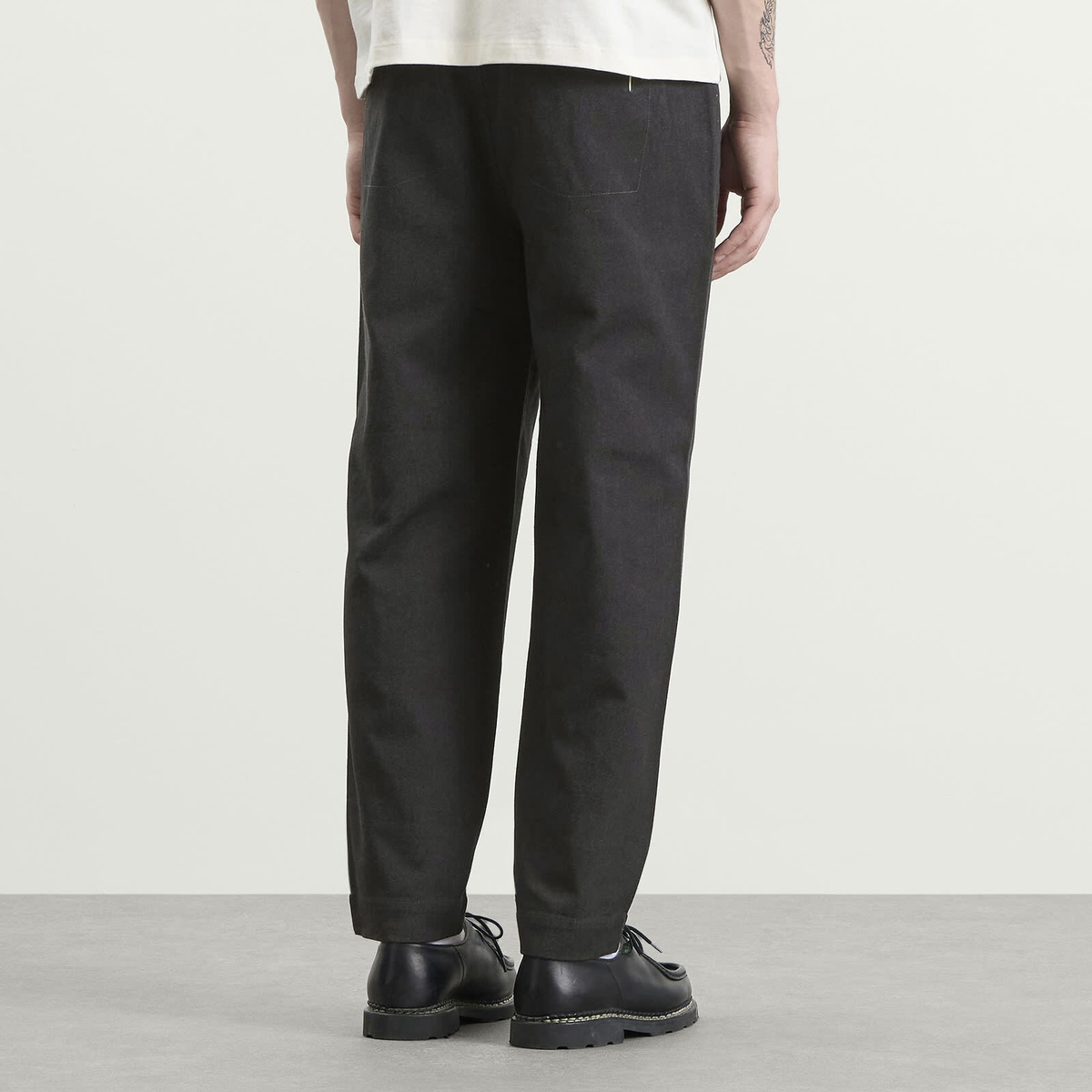 Folk Men's Assembly Pant in Black Twill