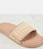 Jimmy Choo Fitz faux pearl-embellished slides