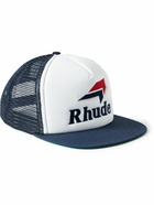 Rhude - Speedmark Logo-Embroidered Twill and Mesh Trucker Cap