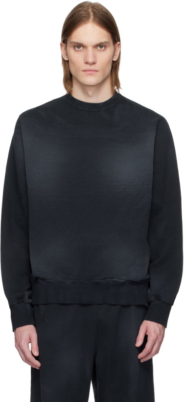Photo: Omar Afridi Navy Dolman Crewneck Sweatshirt
