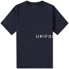 Uniform Experiment Men's Authentic Logo T-Shirt in Navy