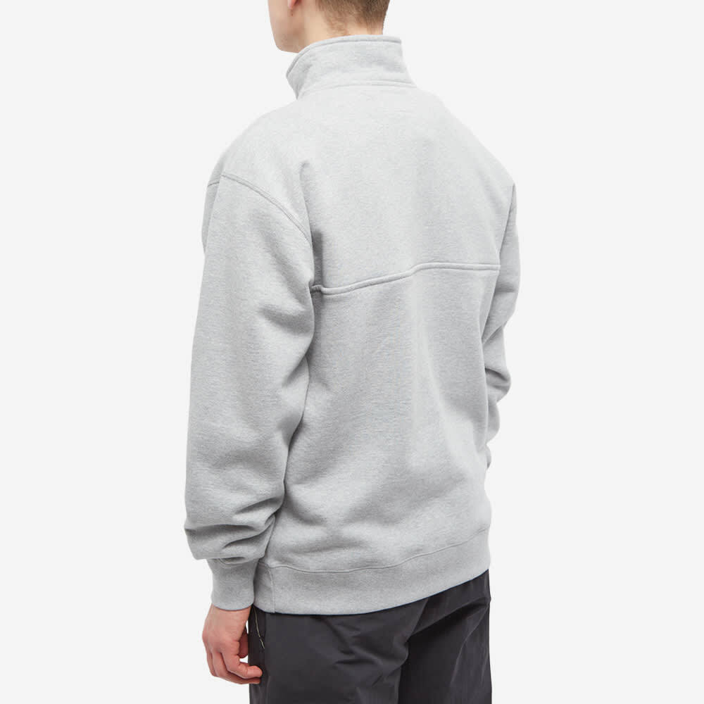 3/4 Snap Front Sweater - Heather Grey / Adsum