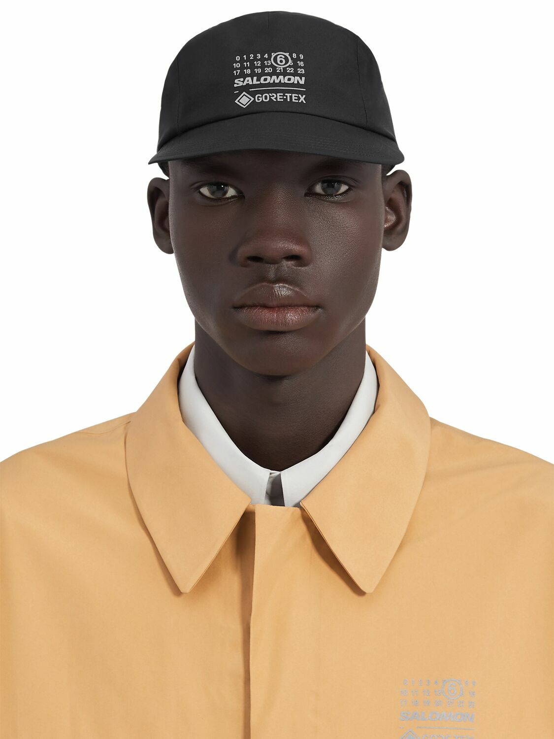 SALOMON MM6 Maison Margiela キャップ ブラック MM6 Maison Margiela Men's x Salomon Cap in Deep Black MM6