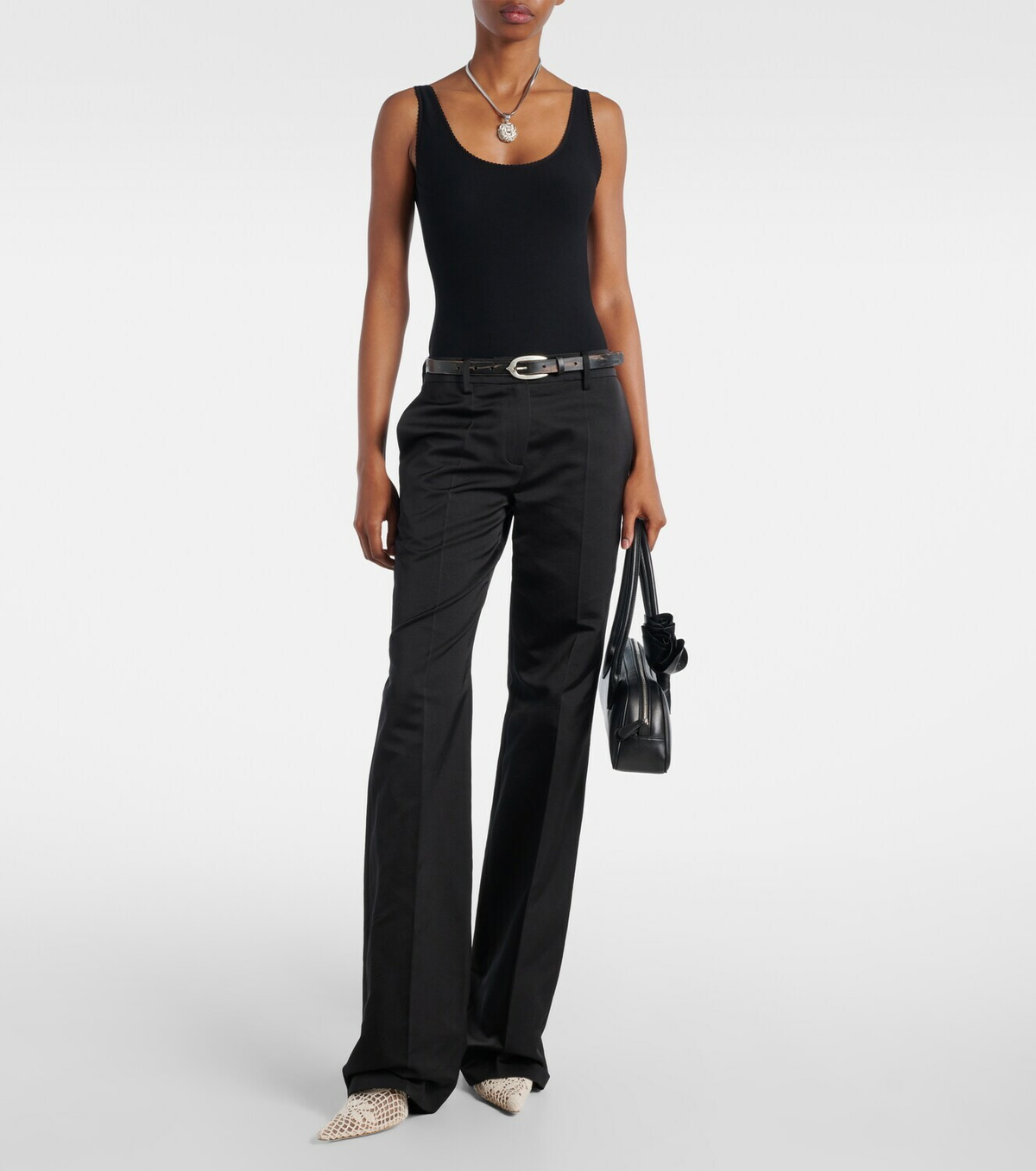 Magda Butrym Scalloped open-back bodysuit
