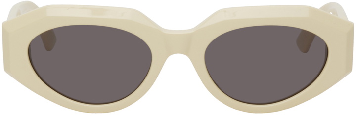 Photo: Bottega Veneta Beige Facet Sunglasses