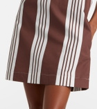 Posse Rosie striped cotton minidress