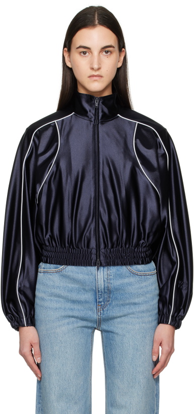 Photo: alexanderwang.t Navy Deconstructed Track Jacket
