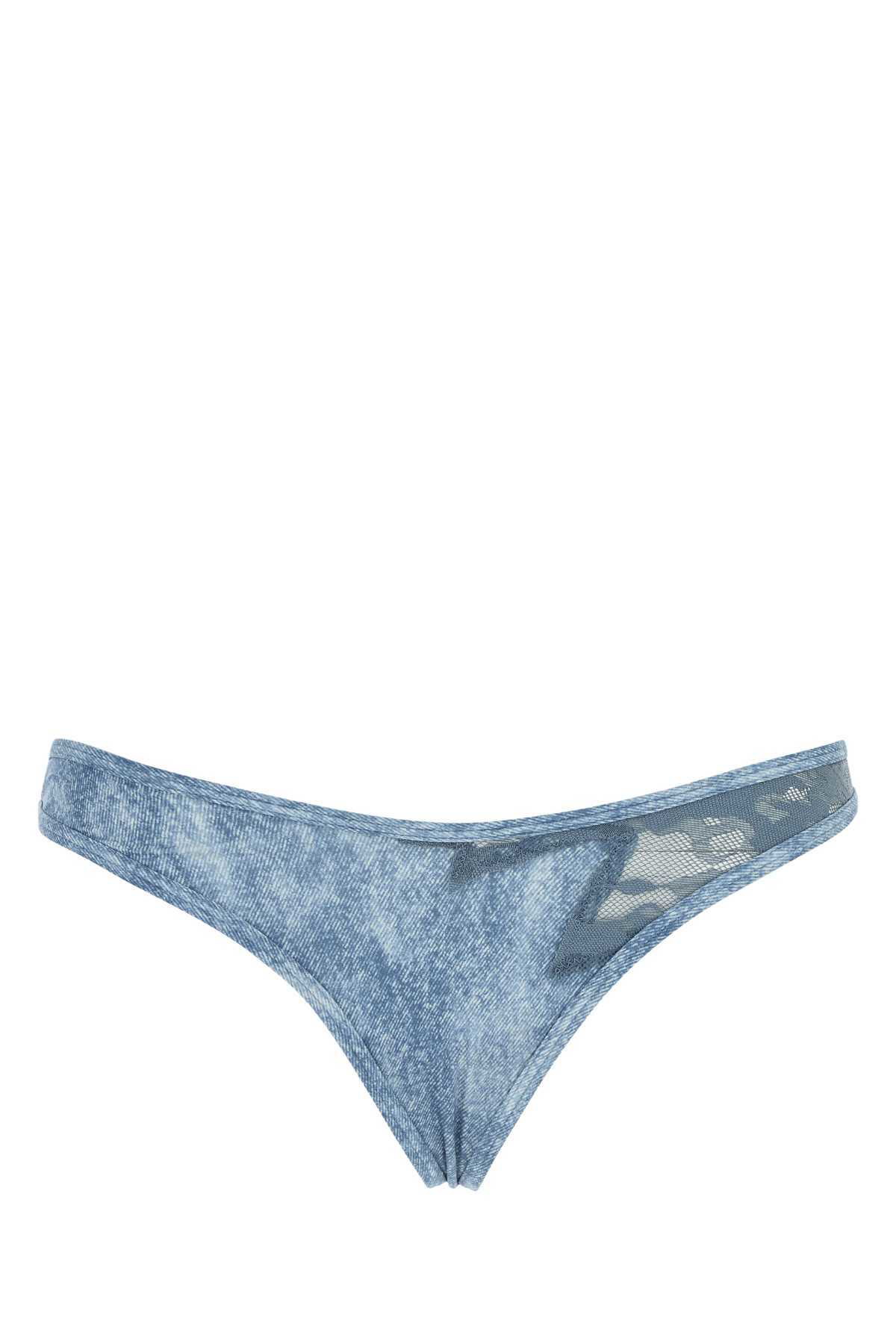 【DIESEL】(W) Ufst Stars Denim Division Thongs (3 Pack) Women's Three-pack of Denim Division thongs | Diesel