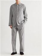 Anderson & Sheppard - Puppytooth Brushed-Cotton Pyjama Set - Gray