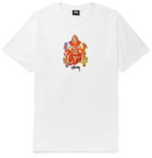 Stüssy - Printed Cotton-Jersey T-Shirt - White