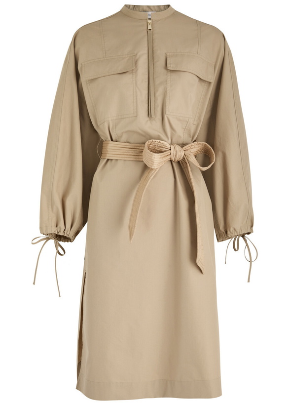 Photo: Moncler Nylon Midi Dress Beige