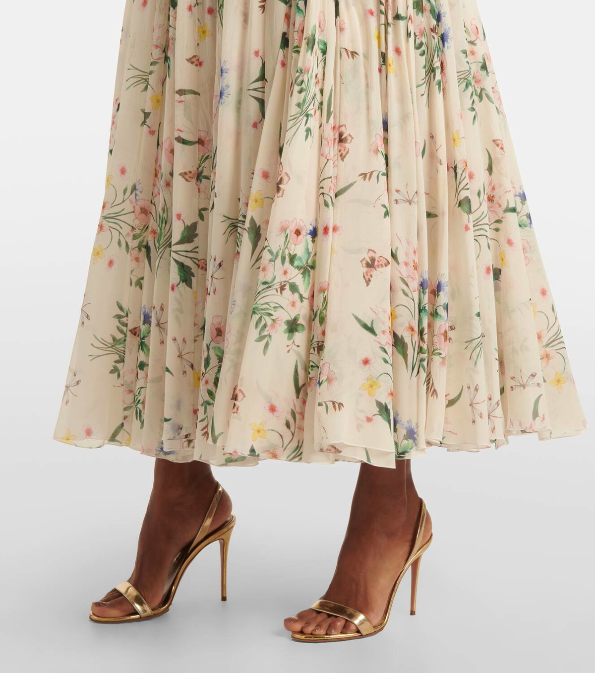 Giambattista Valli Floral silk midi dress