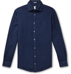 Massimo Alba - Slub Linen Shirt - Blue