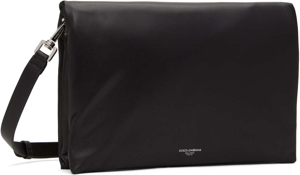 Dolce&Gabbana Black Nappa Leather Crossbody Bsag