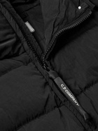C.P. Company - Quilted Padded Eco-Chrome R Hooded Jacket - Black