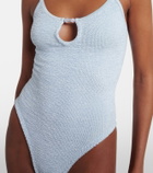 Hunza G Mia beaded cutout swimsuit