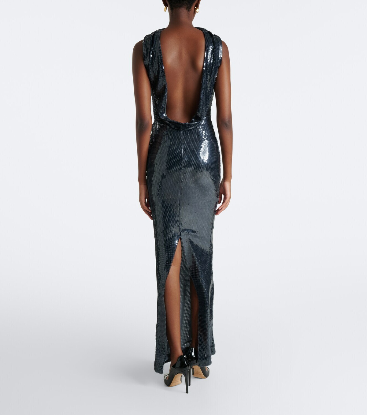 Retrofête Liela open-back sequined gown
