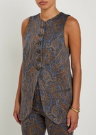 Etro Paisley-jacquard Woven Vest Multicoloured
