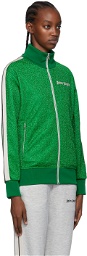 Palm Angels Green Polyester Track Jacket