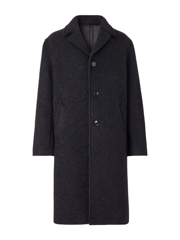 Photo: TOTEME - Brushed Wool-Blend Coat - Black