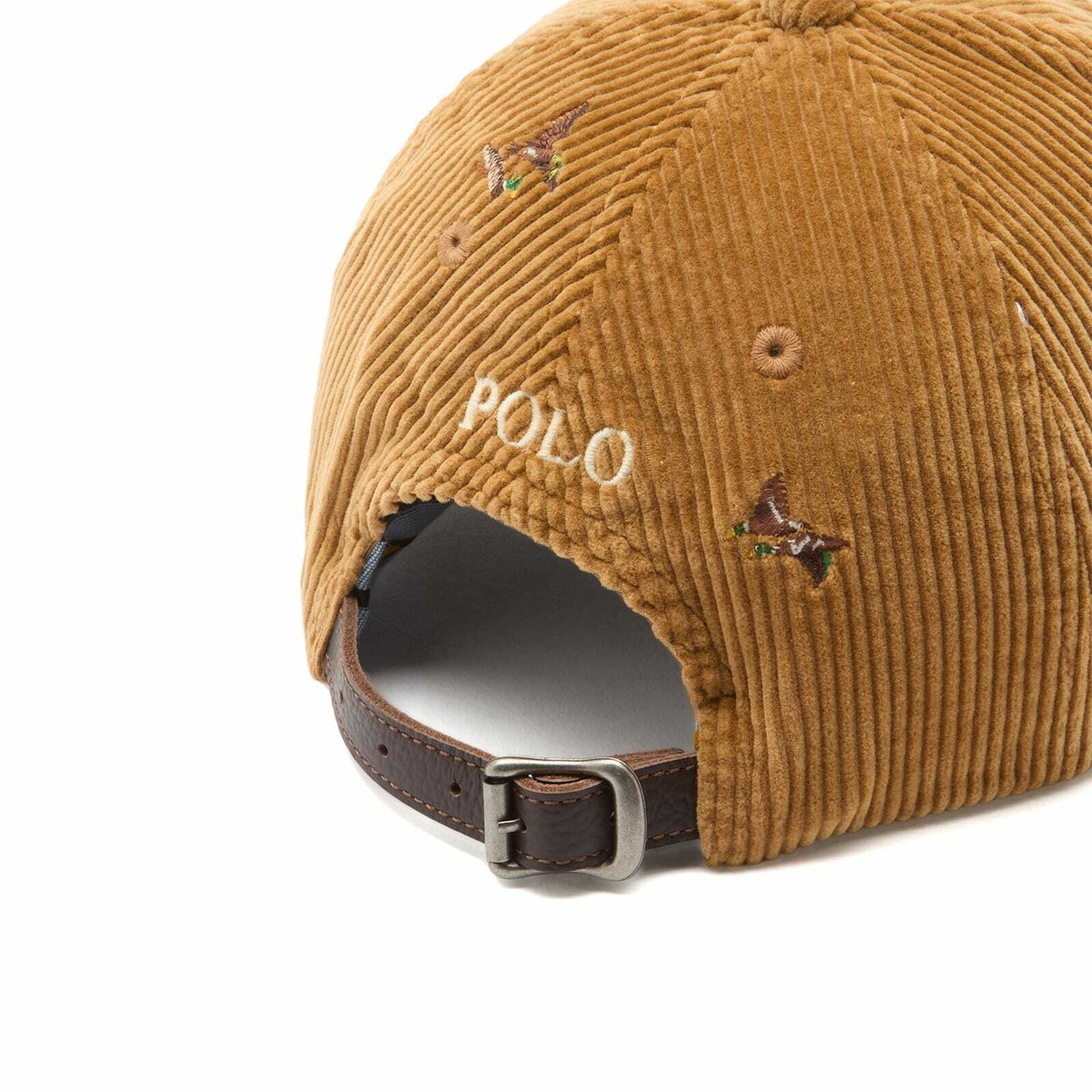 Polo Ralph Lauren Men's Corduroy Duck Cap in Golden Brown Polo