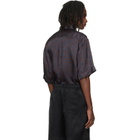 Dries Van Noten Brown & Blue Button-Down Shirt