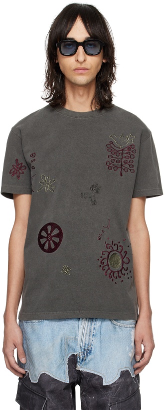 Photo: Andersson Bell Gray March Embroidery T-Shirt