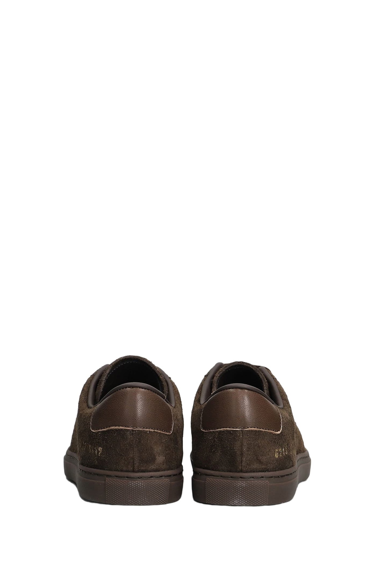 Common Projects Field Trainer Sneakers In Brown Suede