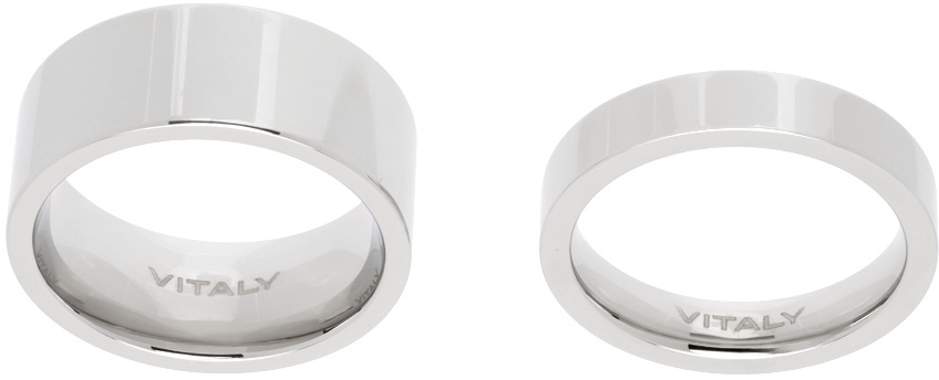 【Vitaly】関税送料込★Gridlok リング セット シルバー Vitaly Gridlok Ring | 100% Recycled Stainless Steel Accessories