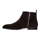 PS by Paul Smith Brown Suede Mulder Boots