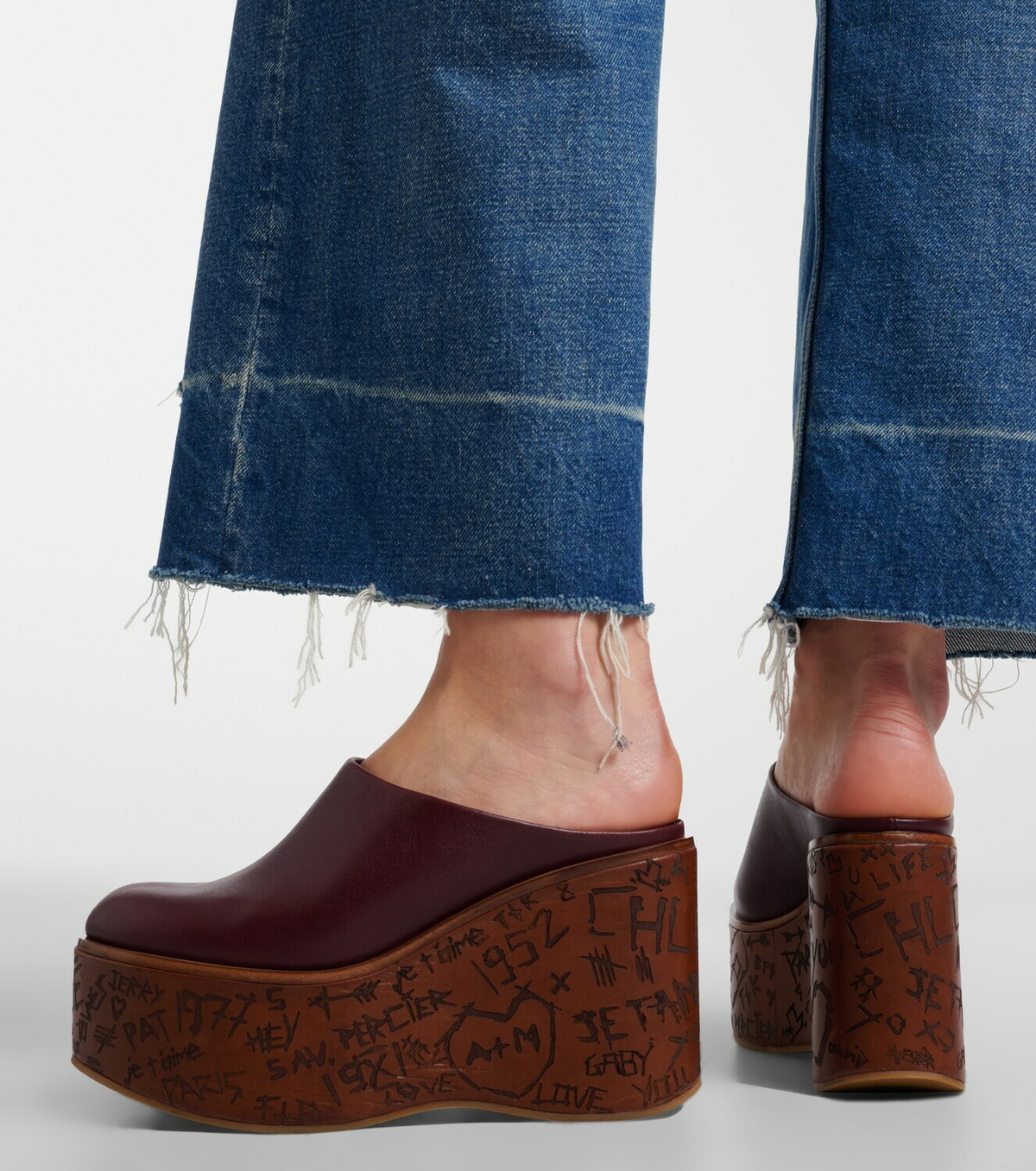 Chloé Maxime leather wedges
